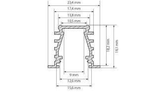 Профиль Arlight TOP-DEEP-F-2000 ANOD (K13,P15) 016971
