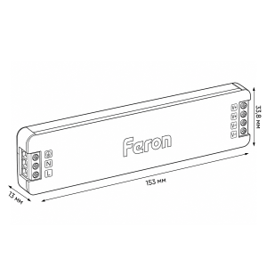 Трансформатор для светодиодной ленты Feron LB010 200W 24V IP20 53148