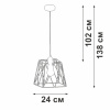 Подвесной светильник Vitaluce V2866-1/1S