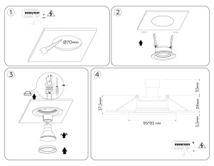 Встраиваемый светильник Ambrella Light Techno Spot IP Protect TN1144