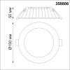 Встраиваемый светильник Novotech Gesso 358806