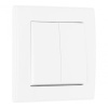 Выключатель двухклавишный Arte Milano SET06-1-30-2 white
