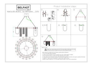 Подвесная люстра Belfast Severn 6601-800 BR CL