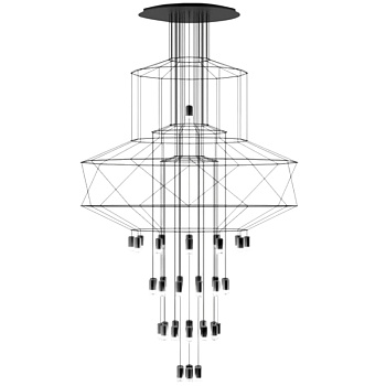 Каскадная люстра ImperiumLoft Vibia Wireflow 75394-22