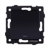 Выключатель 1-клавишный 10А/250В с LED подсветкой, изогнутый, черный Kollinger REA-R-002BK для Aspekt, Eleganz, Reflex
