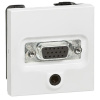 Розетка аудио/видео HD15+Jack3.5 Legrand Valena белая 770082