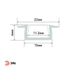 Комплект с врезным анодированным профилем Эра 2206 Б0039464