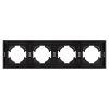 Рамка пластиковая на 4 поста Arlight FRM-TENDO-SFPL-4-BK 054654