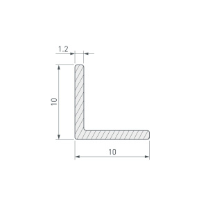 Уголок Arlight ARH-W10x10x1,2-3000 ANOD (Алюминий) 063229