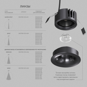 Встраиваемый светильник Denkirs Shine Glow DK2430-DN