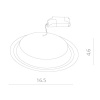 Встраиваемый светильник ARTE Lamp A6410PL-1WH