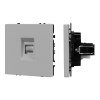 Розетка компьютерная софт-тач никель Arlight SCT-MPC1-SFPL-IS (RJ-45, CAT6) 059439(1)