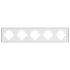 Рамка пластиковая на 5 постов Arlight FRM-TENDO-PL-5-WH 053851