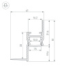 Алюминиевый профиль Arlight ARH-СEIL-S14-SHADOW-2000 WHITE 038594