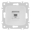 Розетка телефонная RJ11 Arte Milano 205.51-1.silver