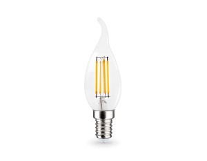 Филаментная светодиодная лампа Ambrella Light Bulbing E14 11W 4000K свеча на ветру 351124