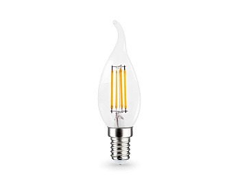 Филаментная светодиодная лампа Ambrella Light Bulbing E14 11W 4000K свеча на ветру 351124