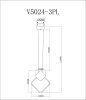 Подвесной светодиодный светильник Moderli Store V5024-3PL