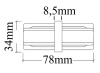 Соединитель линейный (однофазный) Crystal Lux CLT 0.211 CLT 0.211 06 BL