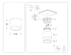 Накладной светильник Ambrella Light IP Protect TN6550