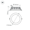 Встраиваемый светодиодный светильник Arlight LTD-145WH-Frost-16W White 021493