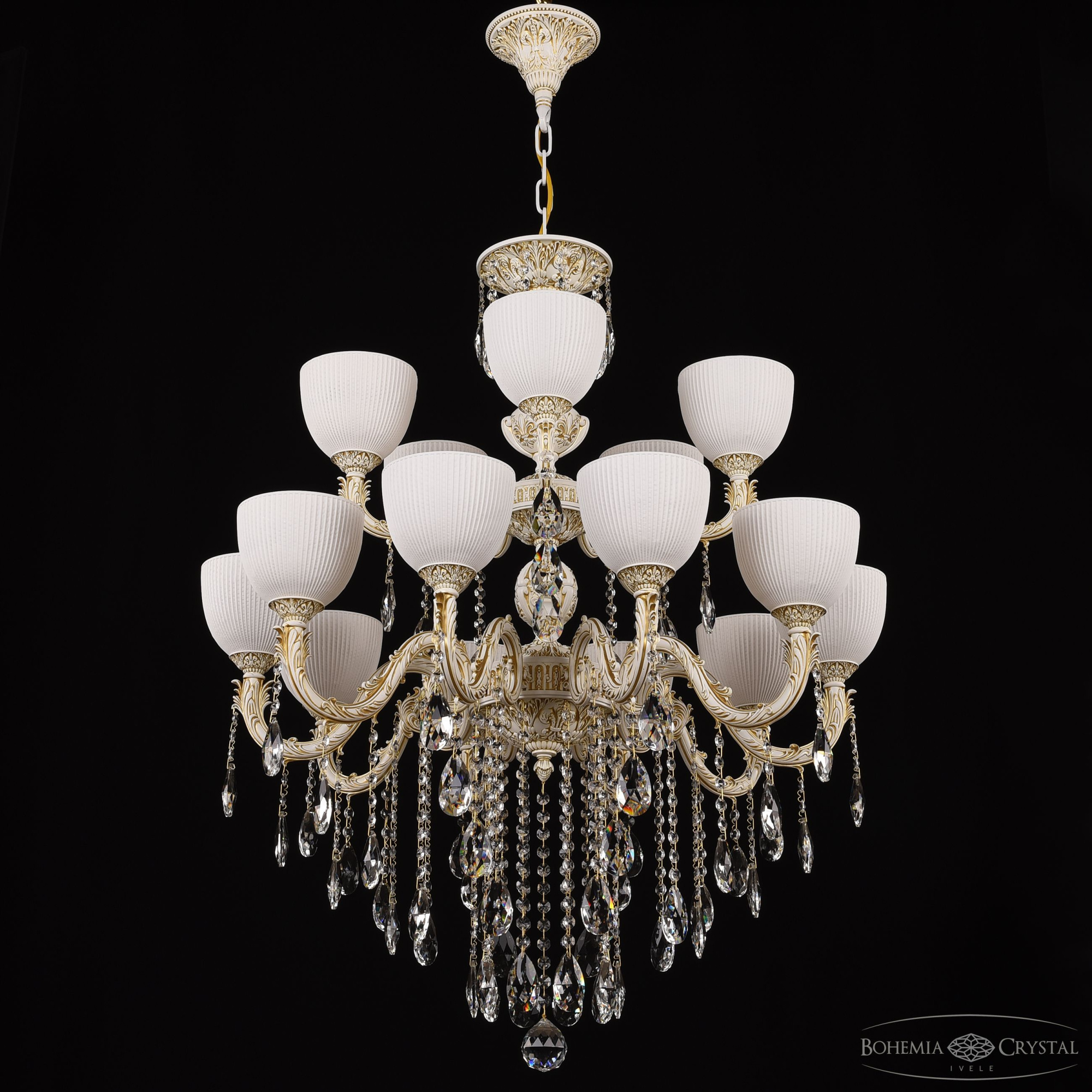 Подвесная люстра Bohemia Ivele Crystal AL79101/10+5/250/2D B WMG P1 U Line