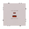 Розетка USB A+C 65W, кашемир матовый Kollinger Eclipse EC-024CM