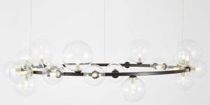 Подвесная люстра Lumina Deco LDP 7033-24 BK+CL