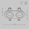Встраиваемый светильник Maytoni Technical Share DL126-02-GU10-B