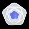 Потолочная люстра Natali Kovaltseva Midnight RGB HIGH-TECH LED LAMPS 82034