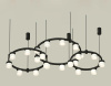 Комплект подвесного светильника Ambrella Light Techno Ring XR92092210 (A9209x3, C9242, C9238, C9232, N8402)