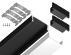 Алюминиевый накладной профиль Ambrella Light Alum Profile GP1700BK