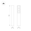 Ландшафтный светильник Arlight LGD-TILLIS-BOLL-H900-12W Warm3000 (GR, 92 deg, 230V) 050729