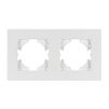 Рамка на 2 поста пластиковая Arlight FRM-PERIO-PL-2-WH 049750