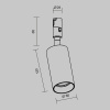 Трековый магнитный светильник Maytoni Focus Led TR201-1-15W3K-M-B
