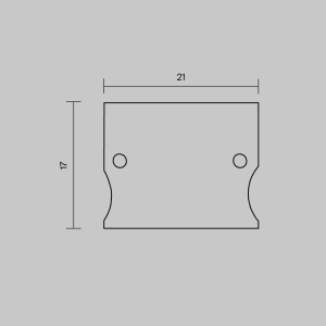 Комплект заглушек для профиля 41×51 2шт Maytoni Led Strip ALM-4151-EC 642057