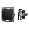 Механизм выключателя двухклавишный непроходной Arlight SWT-MK02-PL-BK-V (250V, 10A) 049888