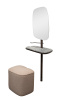Зеркало с полкой и пуфом Garda Decor 58DB-23177