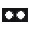 Рамка на 2 поста пластиковая Arlight FRM-PERIO-PL-2-BK 049751