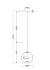 Подвесной светодиодный светильник Maytoni Cometa MOD055PL-L12G3K