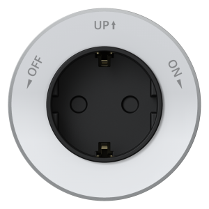 Розетка 2К+З круглая 16А/250В Белый Systeme Electric MultiTrack MTK13001W