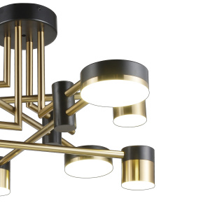 Потолочная люстра Natali Kovaltseva LED LAMPS 81369 GOLD BLACK
