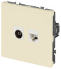 Розетка Эра Galaxy 15-3110-02 комбинированная RJ45+TV IP20 слоновая кость Б0070778