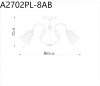 Люстра на штанге ARTE Lamp A2702PL-8AB