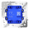 Выключатель с самовозвратом двухклавишный Voltum S70 VLS020601 (белый глянцевый)
