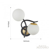 Бра Arte Milano Neapolis 273408/2B BK/GD
