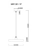 Подвесной светильник MyFar Ria MR1391-1P