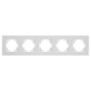 Рамка на 5 постов пластиковая Arlight FRM-PERIO-PL-5-WH 049762