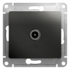 Розетка TV проходная 4DB Systeme Electric Glossa Антрацит GSL000792
