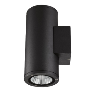 Уличный настенный светильник Uniel ULU-S22D-2x12W/6400K IP65 BLACK UL-00010848
